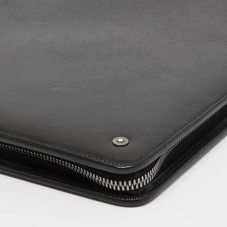 Pre Owned Montblanc Black Leather Notepad Holder