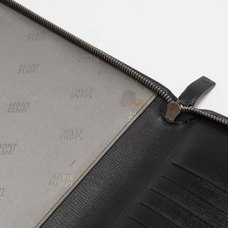 Pre Owned Montblanc Black Leather Notepad Holder