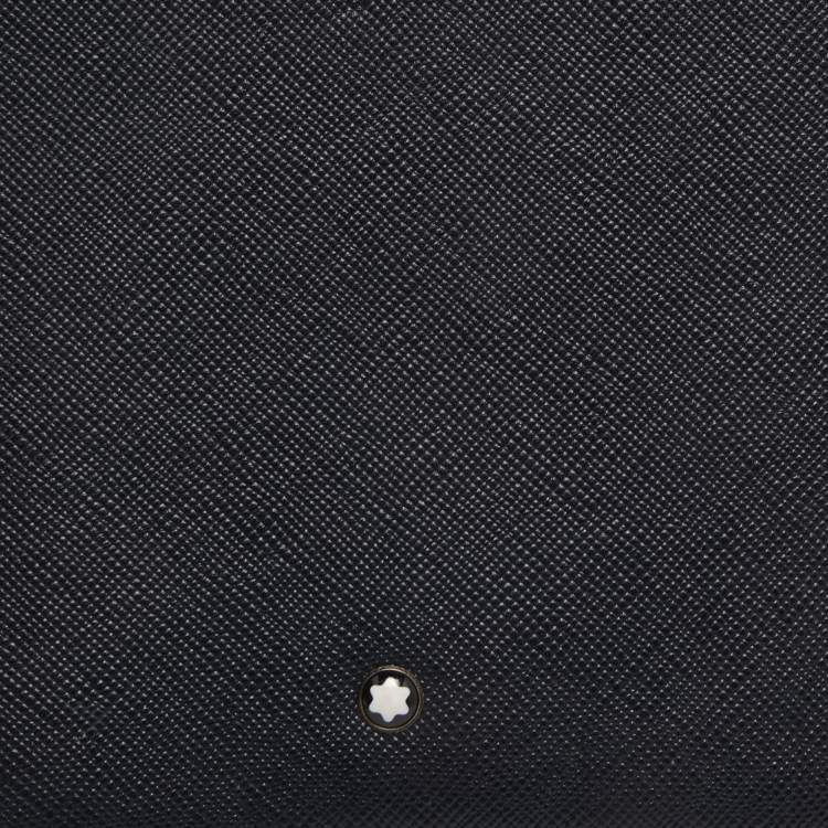 Pre Owned Montblanc Black Leather Zip Around Agenda Organizer