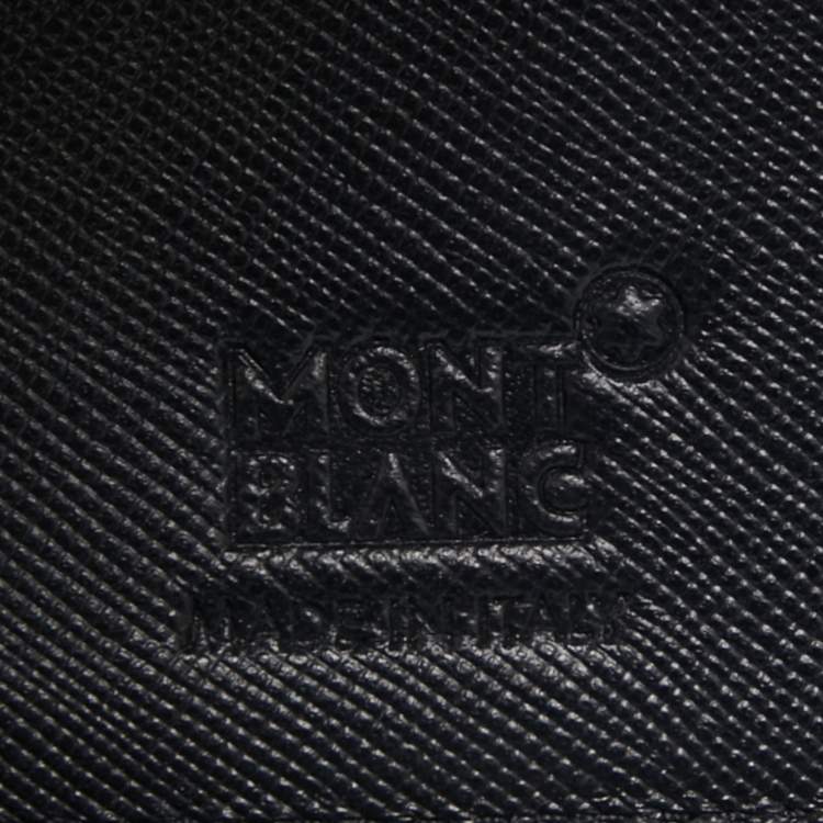 Pre Owned Montblanc Black Leather Zip Around Agenda Organizer