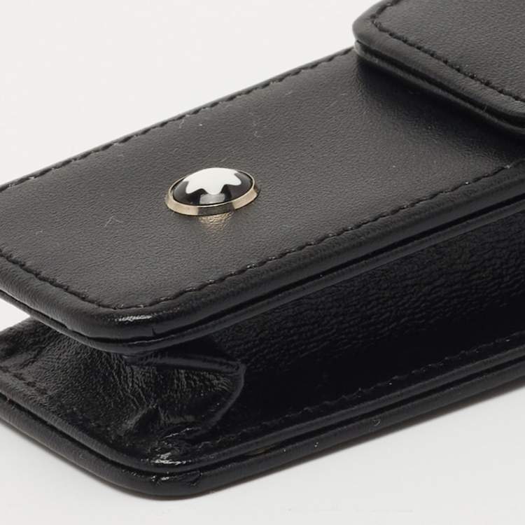 Pre Owned Montblanc Black Leather Meisterstück 1 Pen Pouch