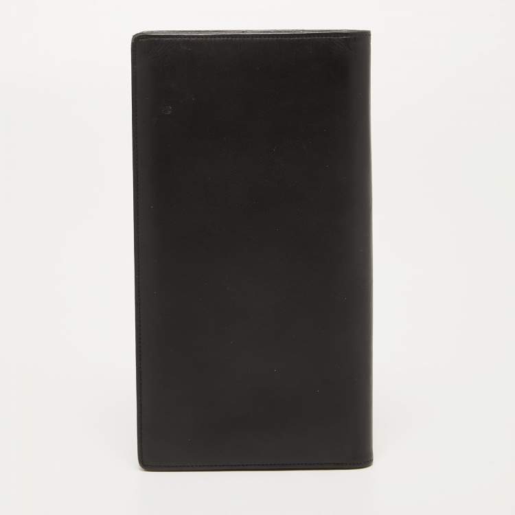 Pre Owned Montblanc Black Leather Meisterstück  Cheque Holder