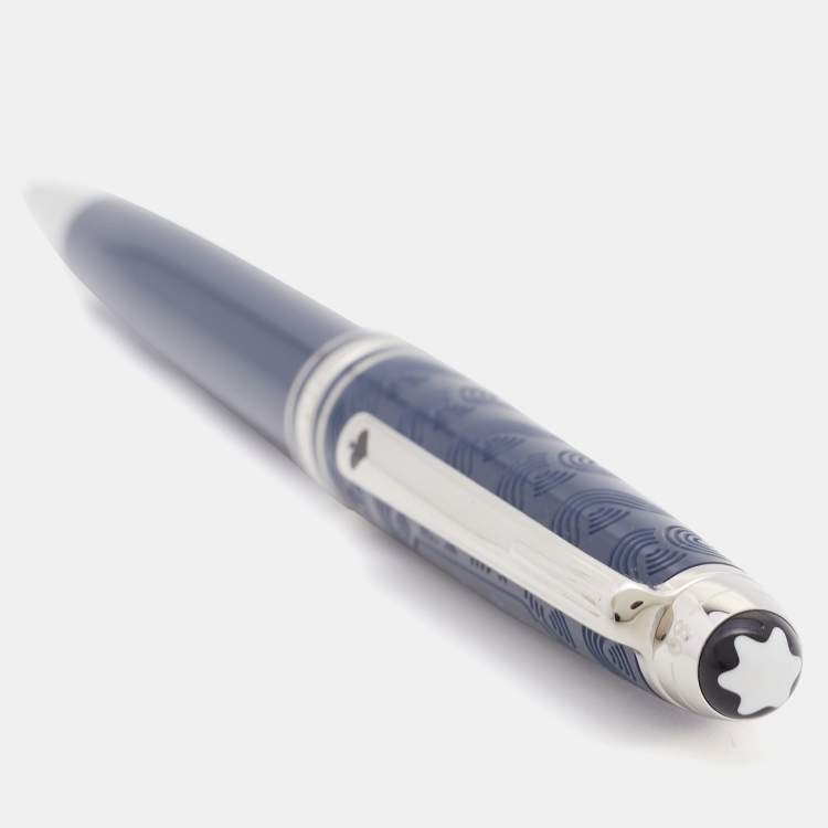 Pre Owned Montblanc Blue Meisterstuck Around The World In 80 Days Classique Ballpoint Pen
