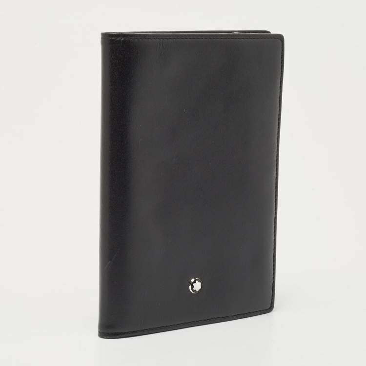 Pre Owned Montblanc Black Leather Meisterstück Passport Holder
