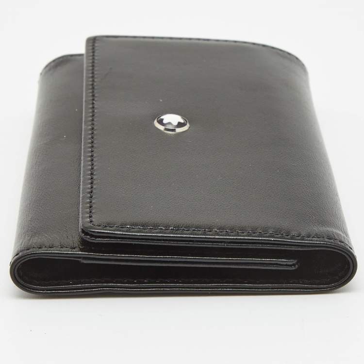 Pre Owned Montblanc Black Leather Meisterstück 6 Case Key Holder