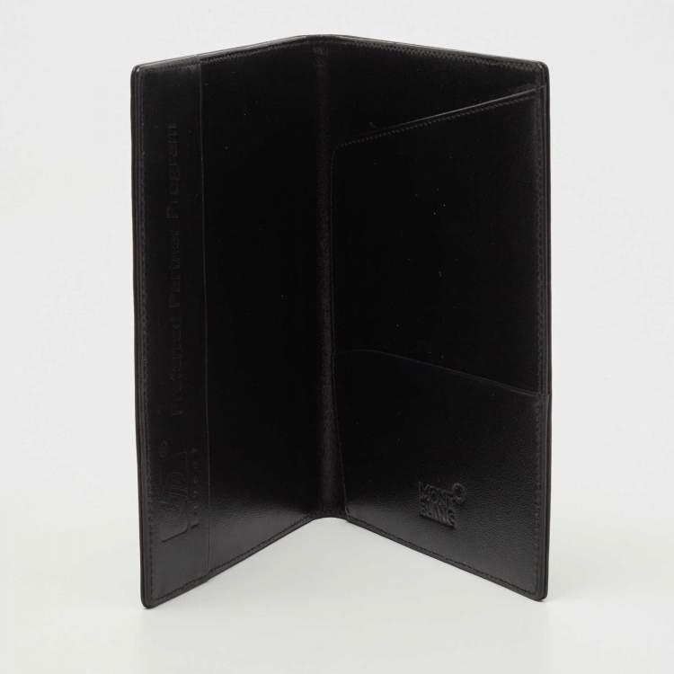 Pre Owned Montblanc Black Leather Meisterstück Passport Holder