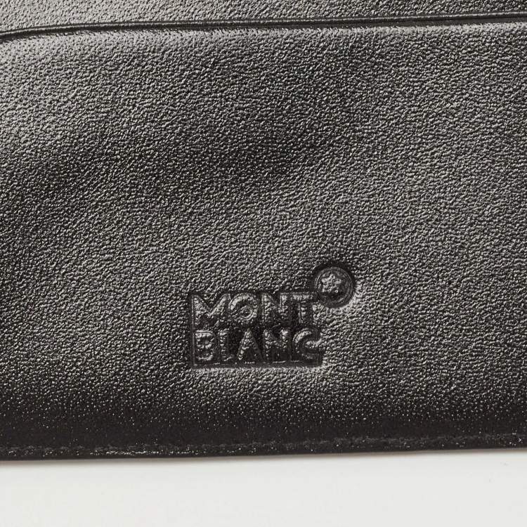 Pre Owned Montblanc Black Leather Meisterstück Passport Holder