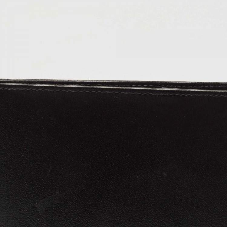 Pre Owned Montblanc Black Leather Meisterstück Passport Holder
