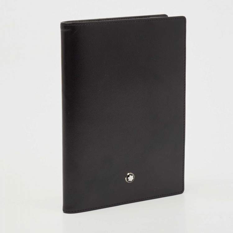 Pre Owned Montblanc Black Leather Meisterstück Passport Holder