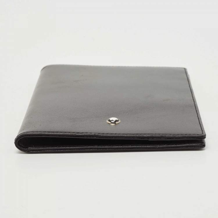 Pre Owned Montblanc Black Leather Meisterstück Passport Holder