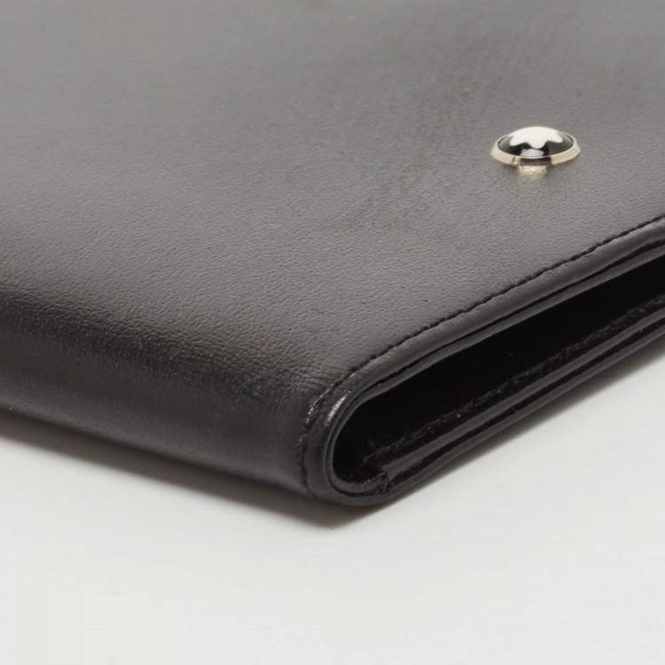 Pre Owned Montblanc Black Leather Meisterstück Passport Holder