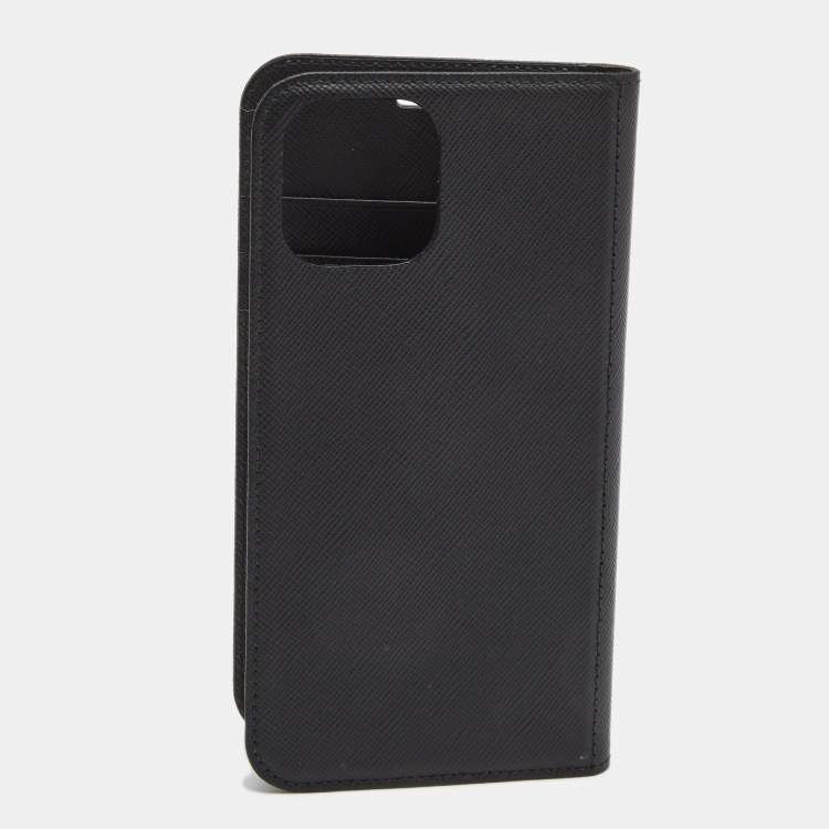 Pre Owned Montblanc Black Leather Sactorial  iPhone 11 Pro Cover