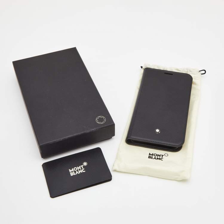 Pre Owned Montblanc Black Leather Sactorial  iPhone 11 Pro Cover