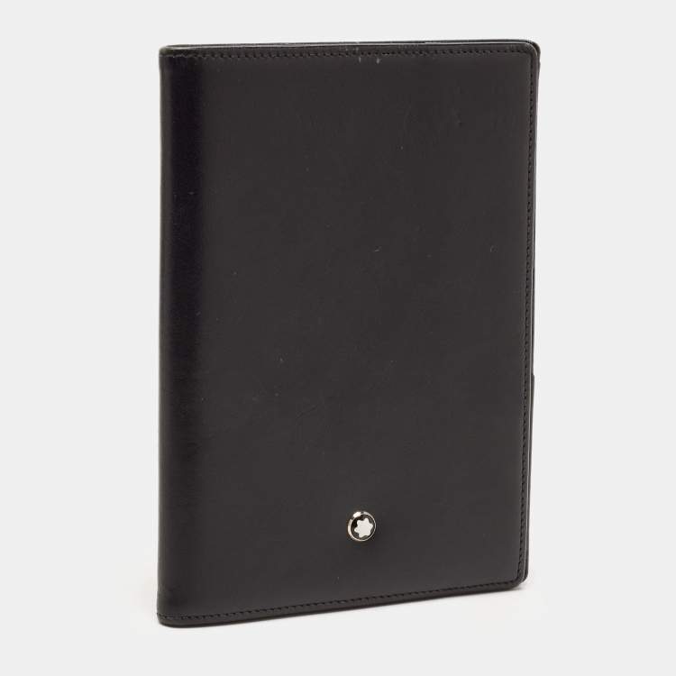 Pre Owned Montblanc Black Leather Meisterstück Passport Holder