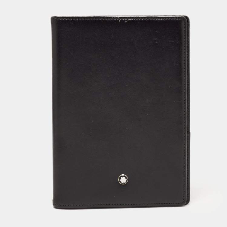Pre Owned Montblanc Black Leather Meisterstück Passport Holder
