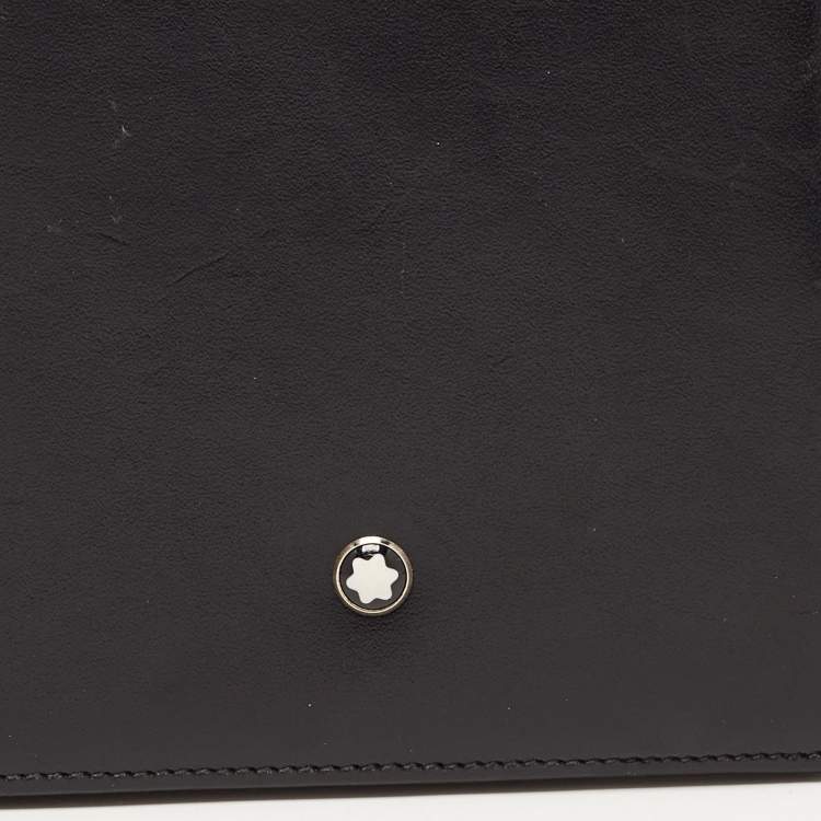 Pre Owned Montblanc Black Leather Meisterstück Passport Holder