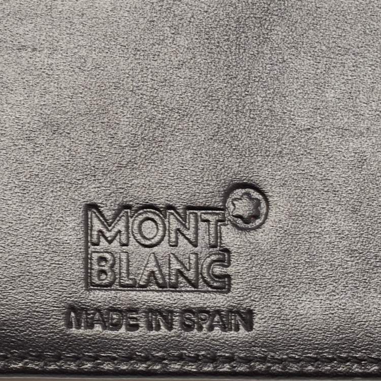 Pre Owned Montblanc Black Leather Meisterstück Passport Holder