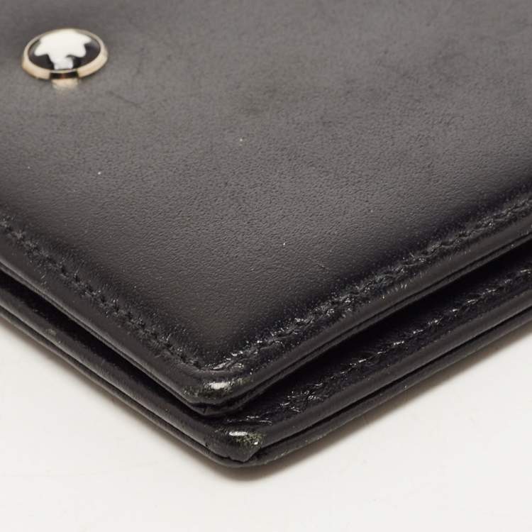 Pre Owned Montblanc Black Leather Meisterstück Passport Holder