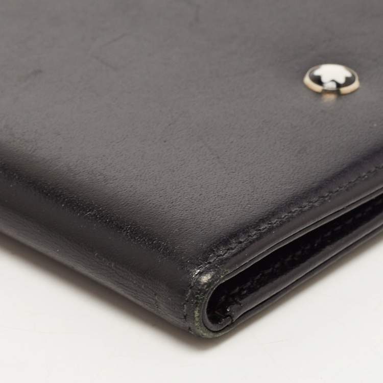 Pre Owned Montblanc Black Leather Meisterstück Passport Holder