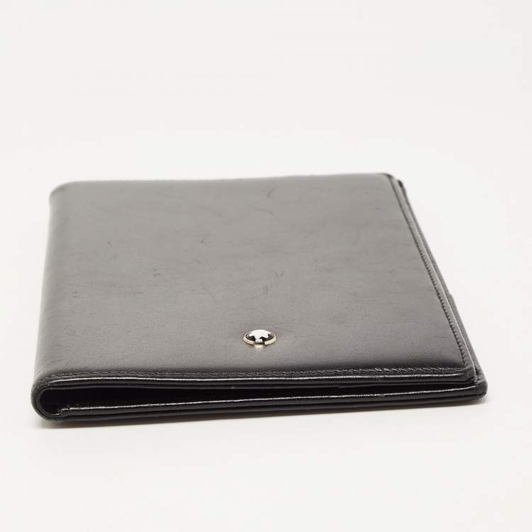 Pre Owned Montblanc Black Leather Meisterstück Passport Holder