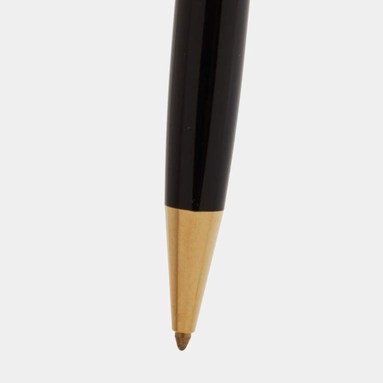 Pre Owned  Montblanc Meisterstuck Pix Black Resin Gold Finish Ballpoint Pen 