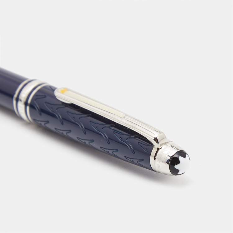 Pre Owned Montblanc Meisterstück Le Petit Prince Classique Blue Resin Ballpoint Pen