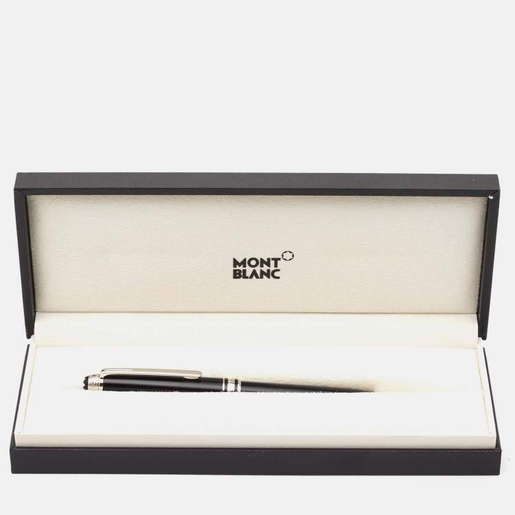 Pre Owned Montblanc Montblanc Meisterstück UNICEF Resin Silver Tone Black Ballpoint Pen