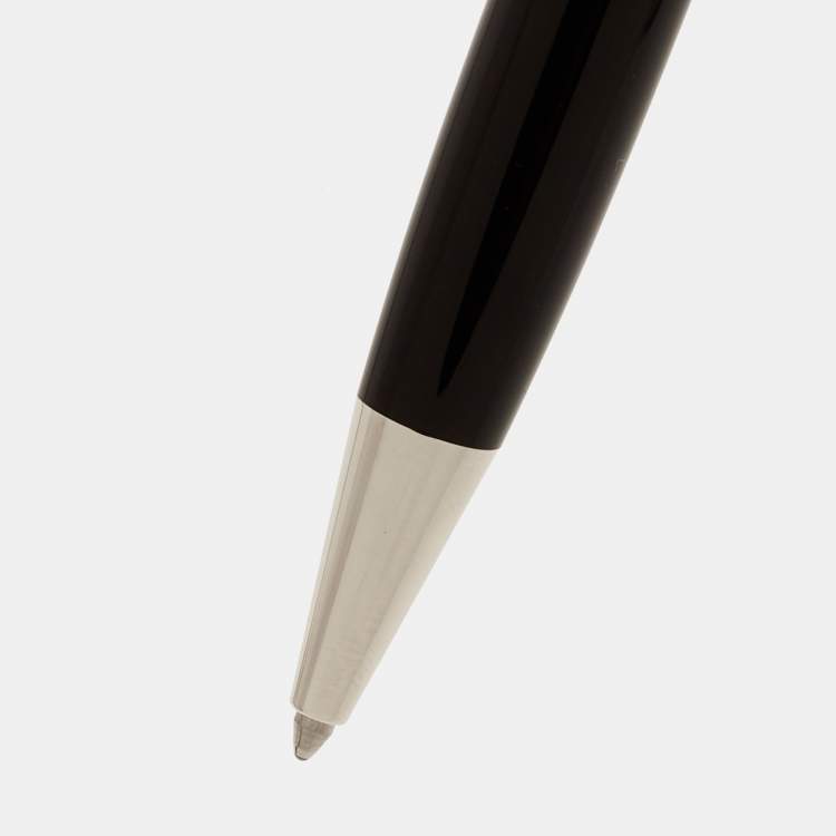 Pre Owned Montblanc Montblanc Meisterstück UNICEF Resin Silver Tone Black Ballpoint Pen