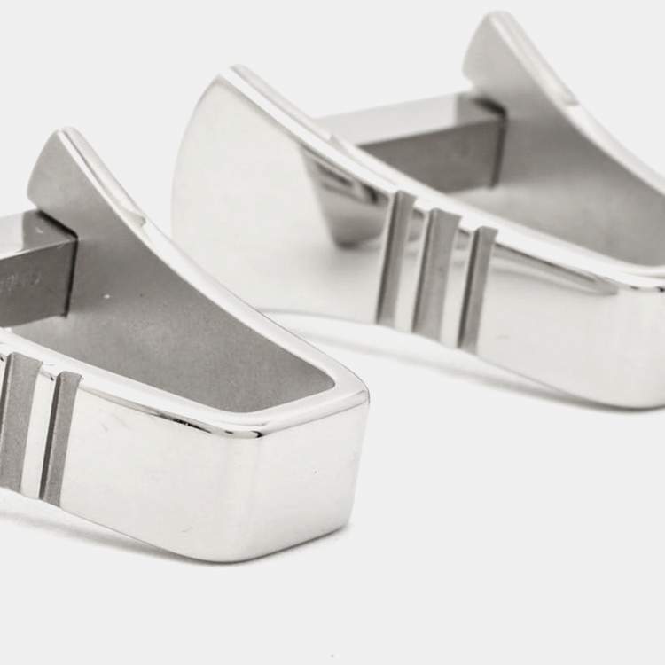 Pre Owned Montblanc Sartorial Silver Tone Cufflinks
