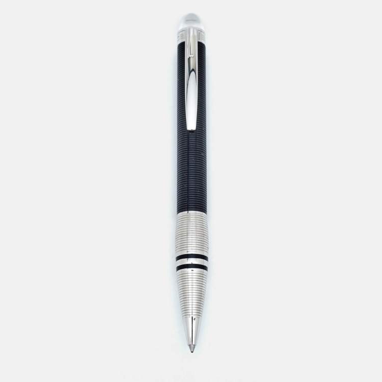 Pre Owned Montblanc Starwalker Resin Silver Tone Ballpoint Pen
