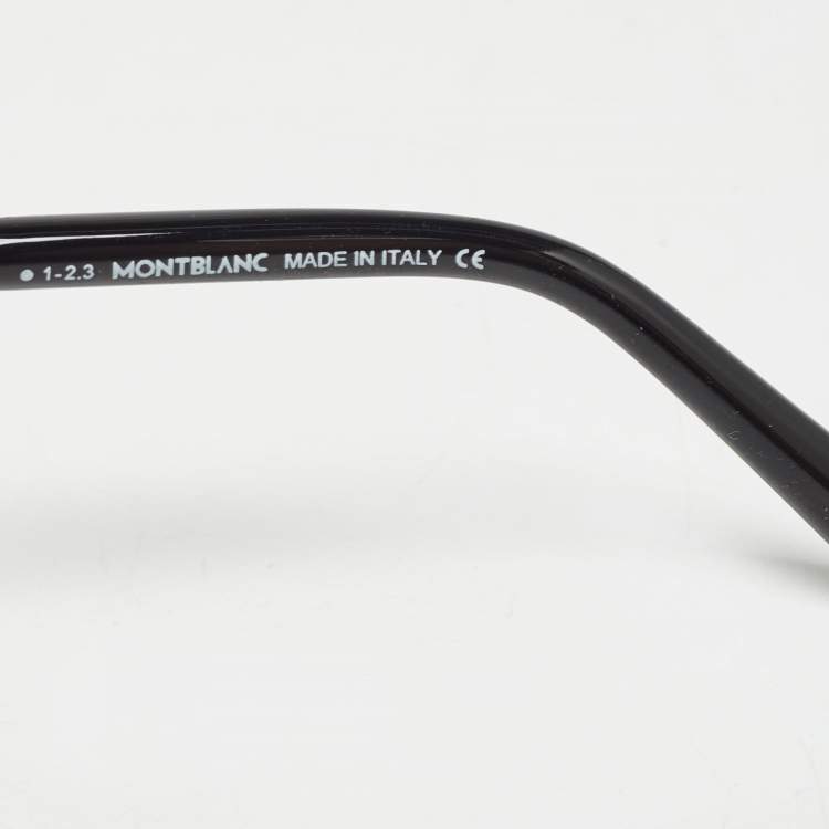 Pre Owned Montblanc Black MB425S Aviator Sunglasses