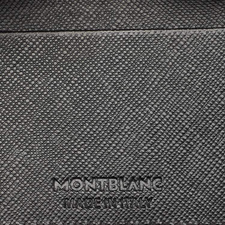 Pre Owned Montblanc Grey Camouflage Leather Sartorial 4CC Money Clip Wallet