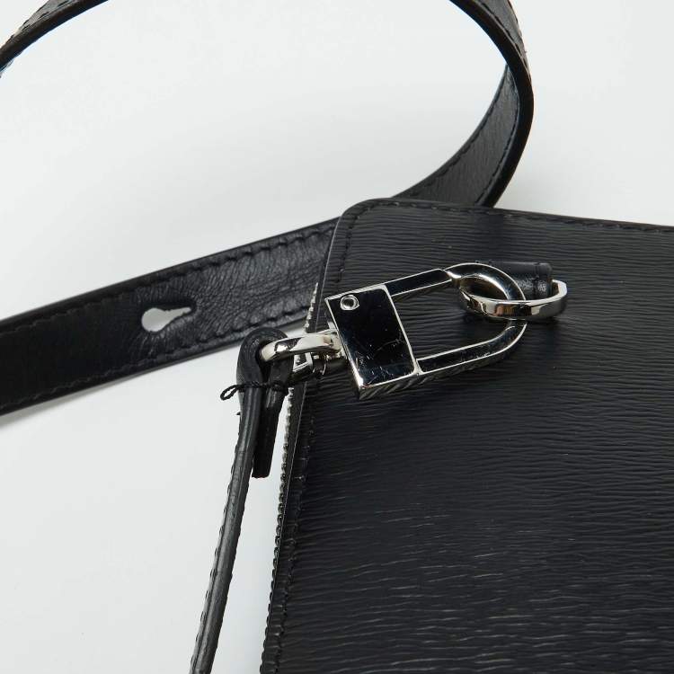 Pre Owned Montblanc Black Leather Meisterstuck 4810 Envelope Bag