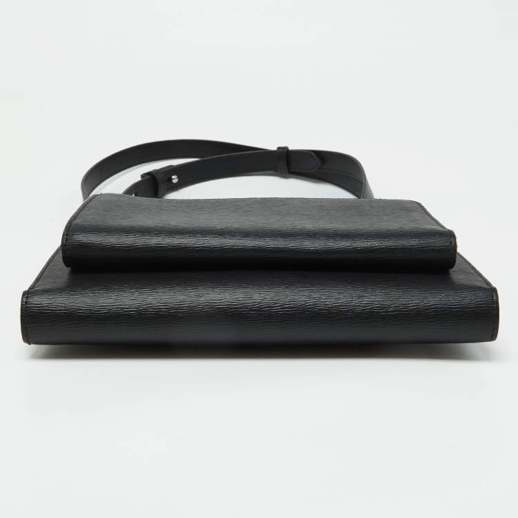 Pre Owned Montblanc Black Leather Meisterstuck 4810 Envelope Bag