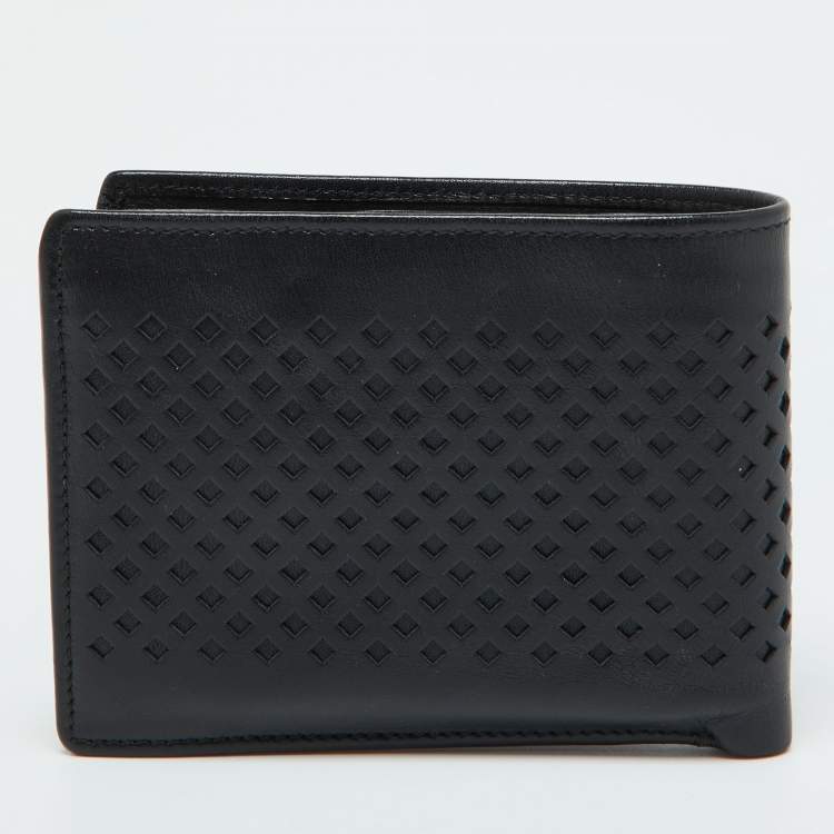Pre Owned Montblanc Black Leather Meisterstuck Bifold Wallet