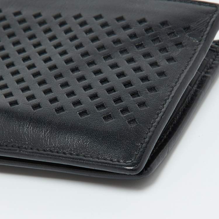 Pre Owned Montblanc Black Leather Meisterstuck Bifold Wallet