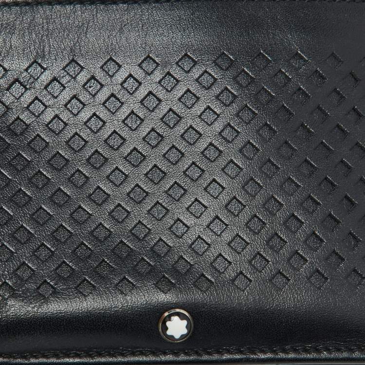 Pre Owned Montblanc Black Leather Meisterstuck Bifold Wallet