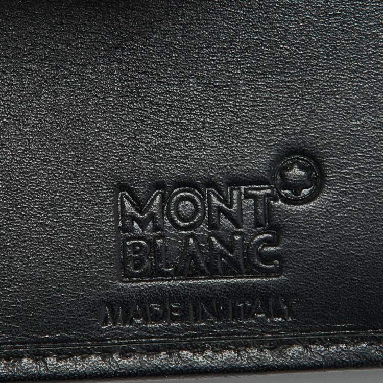 Pre Owned Montblanc Black Leather Meisterstuck Bifold Wallet