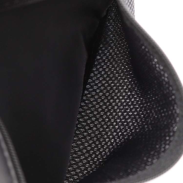 Pre Owned Montblanc Black Nylon and Leather Nightflight Wash Bag