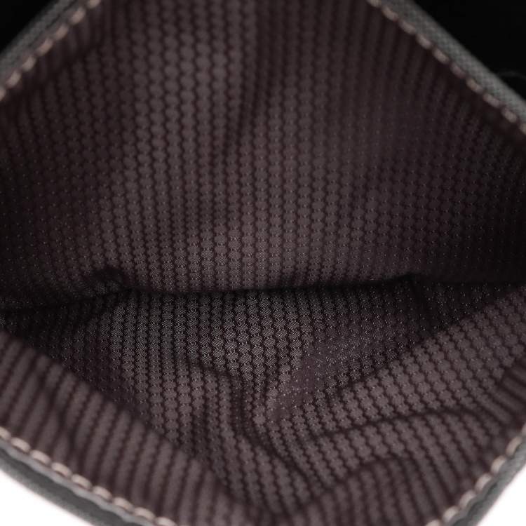 Pre Owned Montblanc Black Nylon and Leather Nightflight Wash Bag