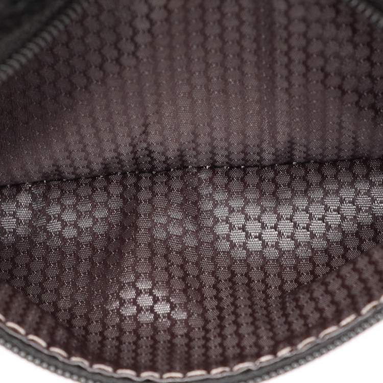 Pre Owned Montblanc Black Nylon and Leather Nightflight Wash Bag