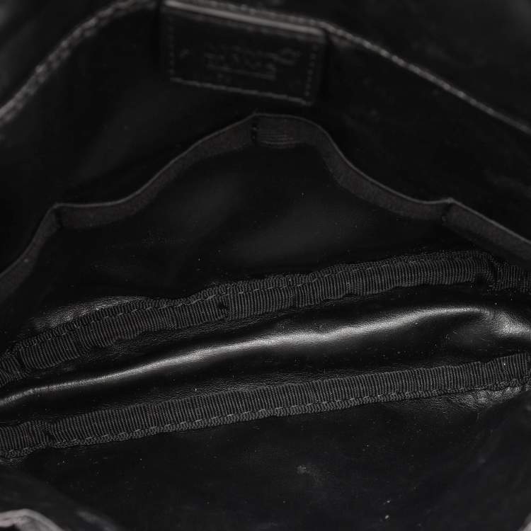 Pre Owned Montblanc Black Nylon and Leather Nightflight Wash Bag