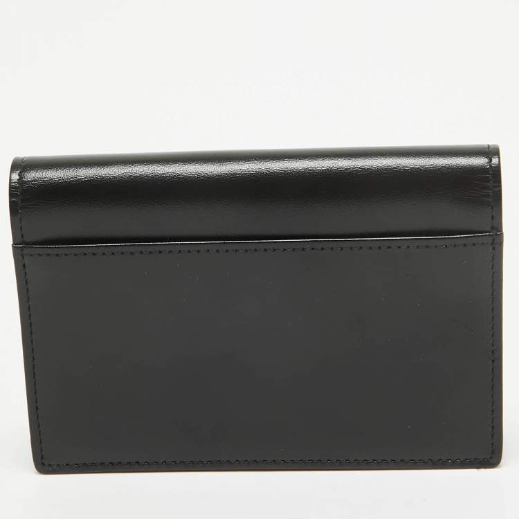 Pre Owned Montblanc Black Leather Meisterstuck Business Card Holder