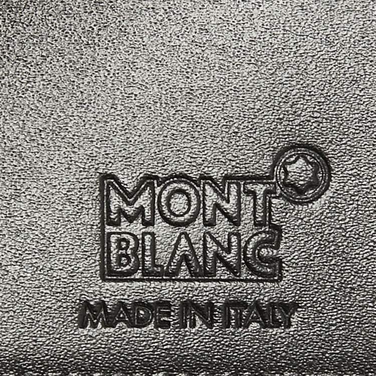Pre Owned Montblanc Black Leather Meisterstuck Business Card Holder