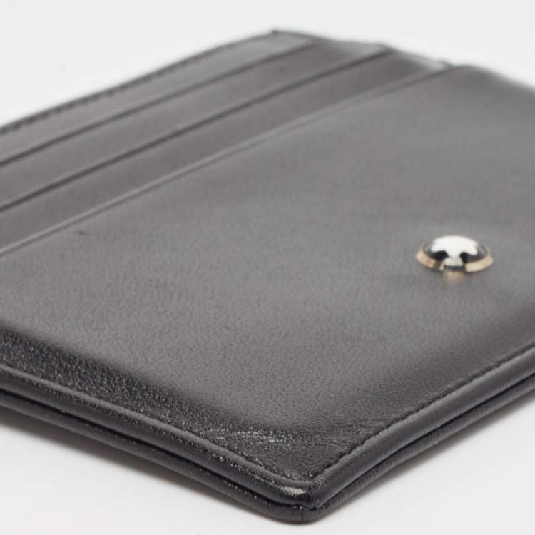 Pre Owned Montblanc Black Meisterstuck Card Holder