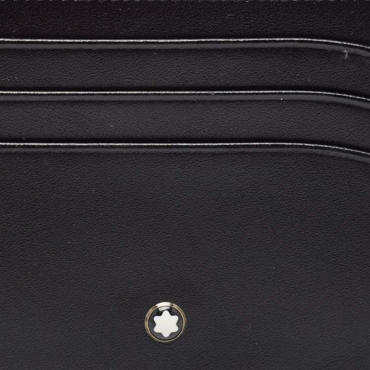 Pre Owned Montblanc Black Meisterstuck Card Holder
