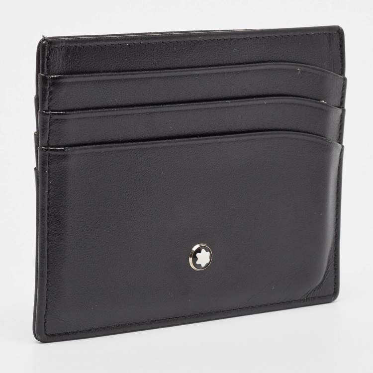 Pre Owned Montblanc Black Meisterstuck Card Holder