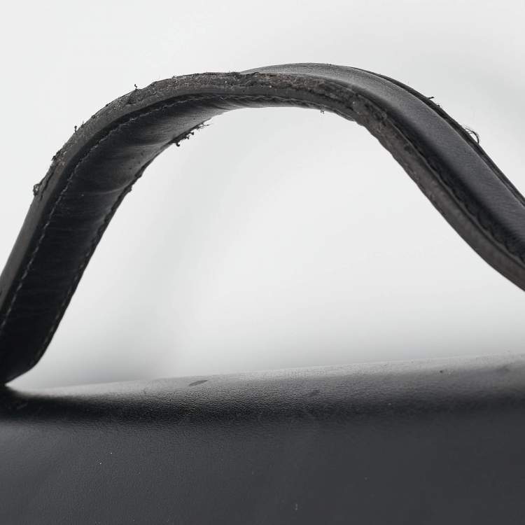 Pre Owned Montblanc Black Leather Meisterstück Neo Briefcase Bag