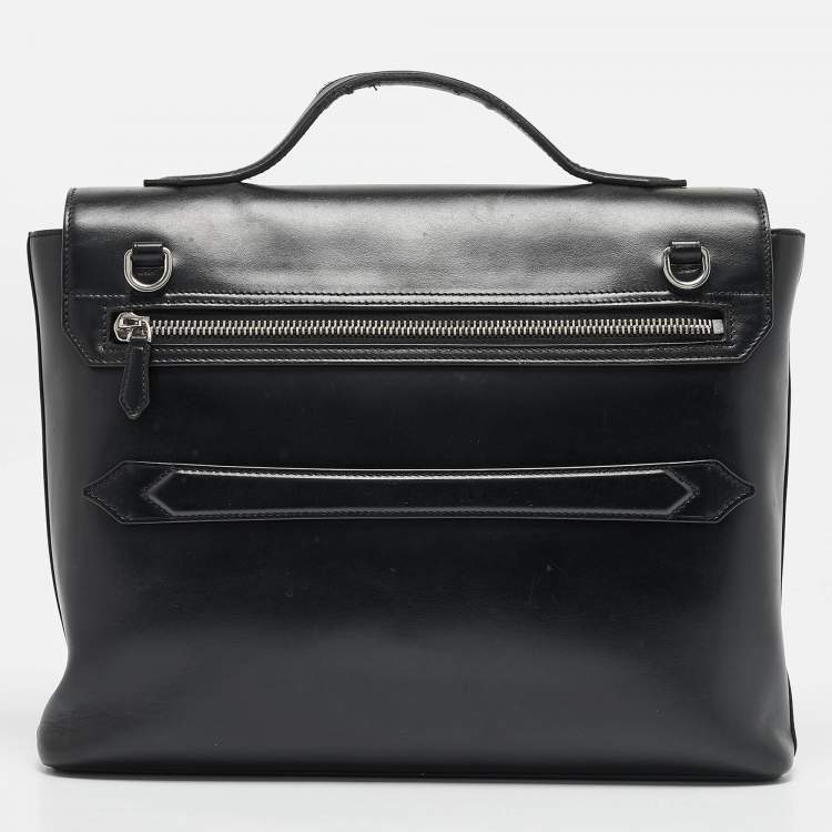 Pre Owned Montblanc Black Leather Meisterstück Neo Briefcase Bag