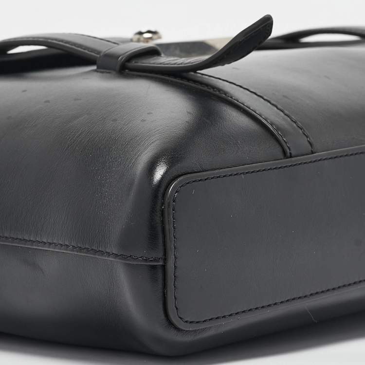 Pre Owned Montblanc Black Leather Meisterstück Neo Briefcase Bag